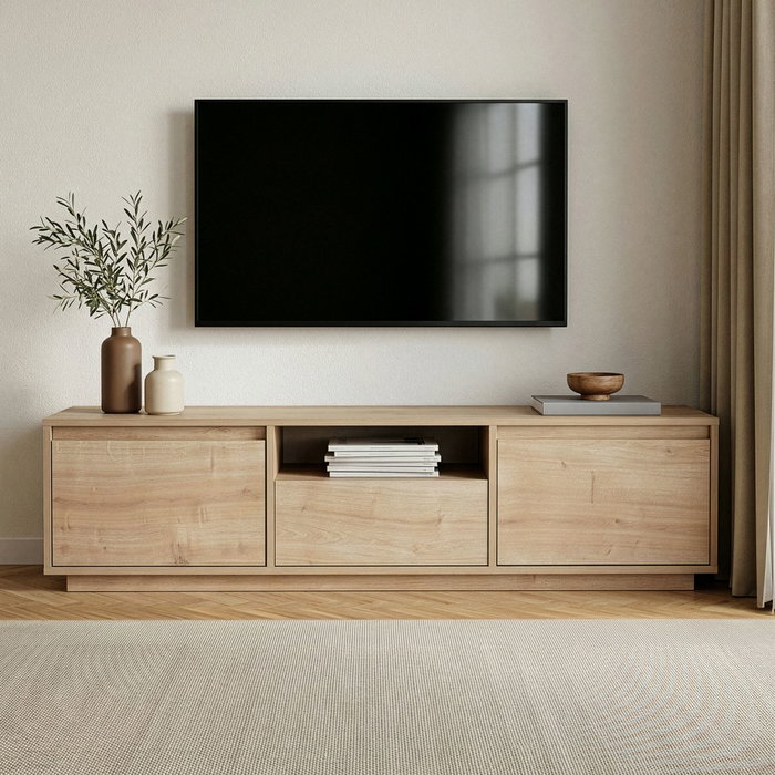 Nordure Soporte para TV Sentinel - Roble Zafiro Nordure Soporte para TV Sentinel - Roble Zafiro
